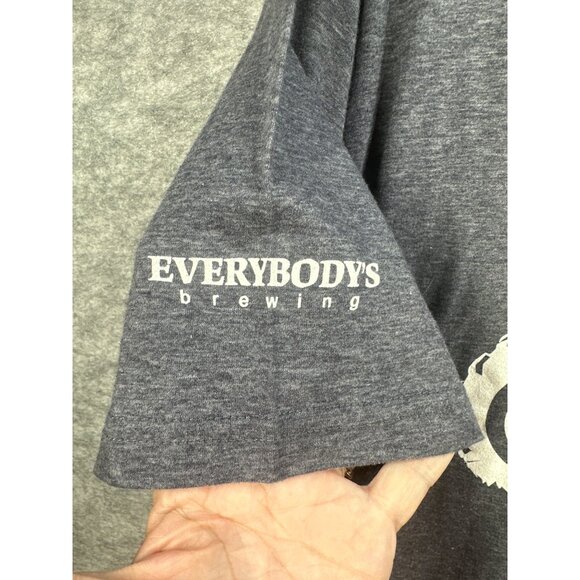 Country Boy Tractor Graphic 2X T-Shirt Everybodys Brewing IPA Logo Gray Beer - Picture 3 of 6